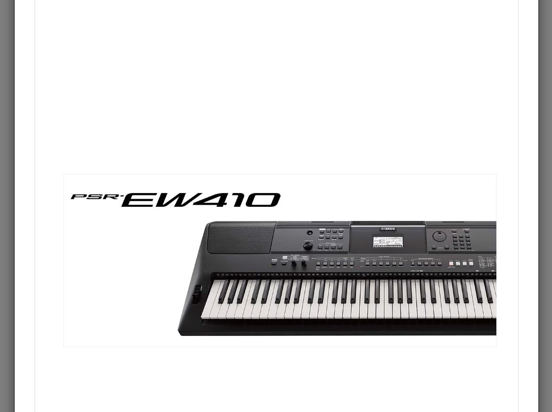 YAMAHA PSR-EW410